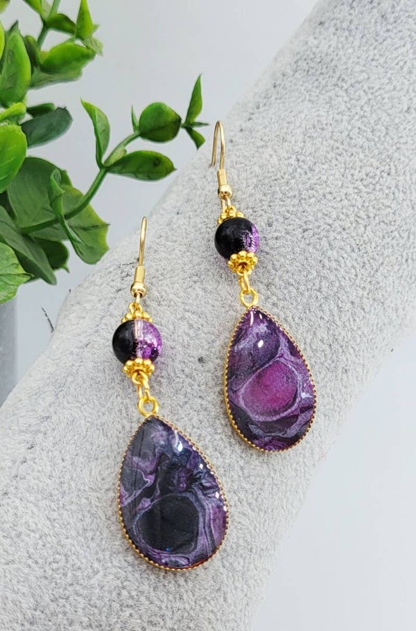 Boucles " Dégradé violet "