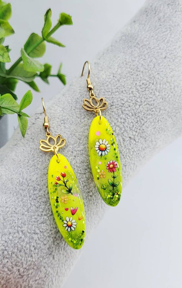 Boucles "Peps fleuries "