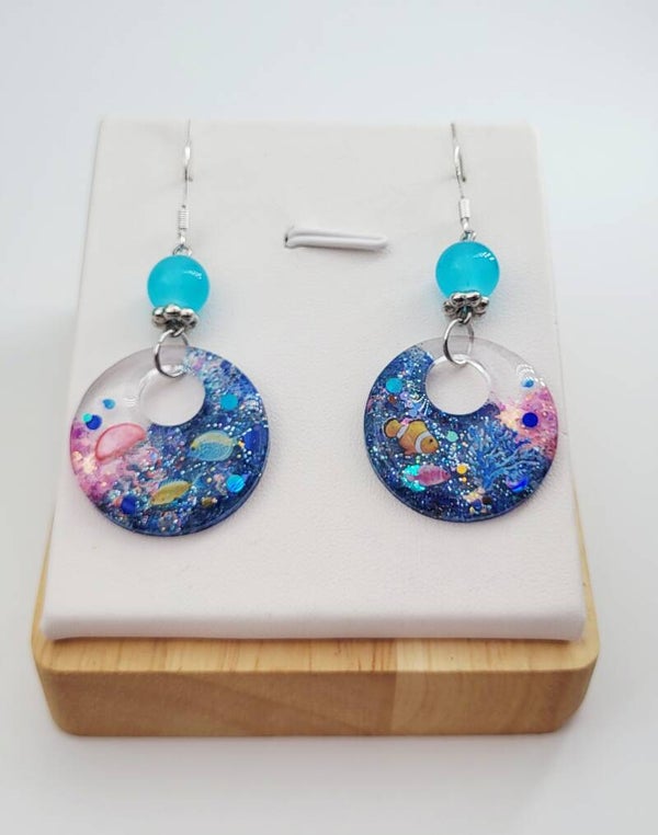 Boucles " Créoles Un air de mer "