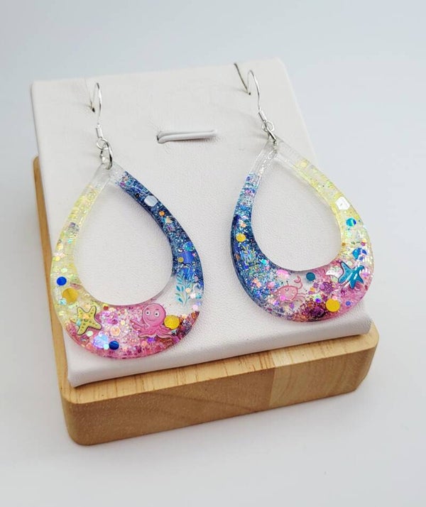 Boucles " Créoles Un air de mer"