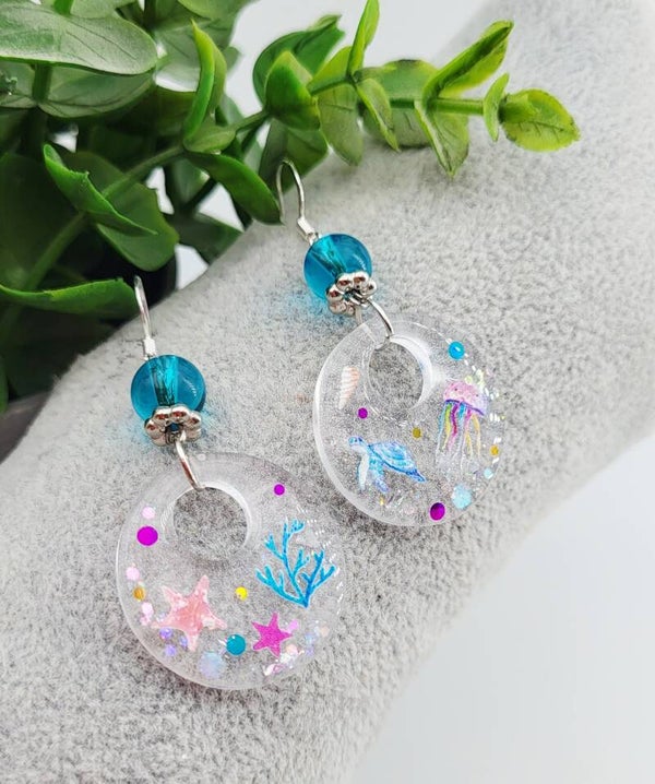 Boucles " Transparentes Un air de mer "