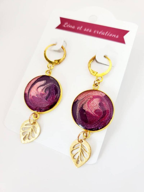 Dormeuses " Violettes "