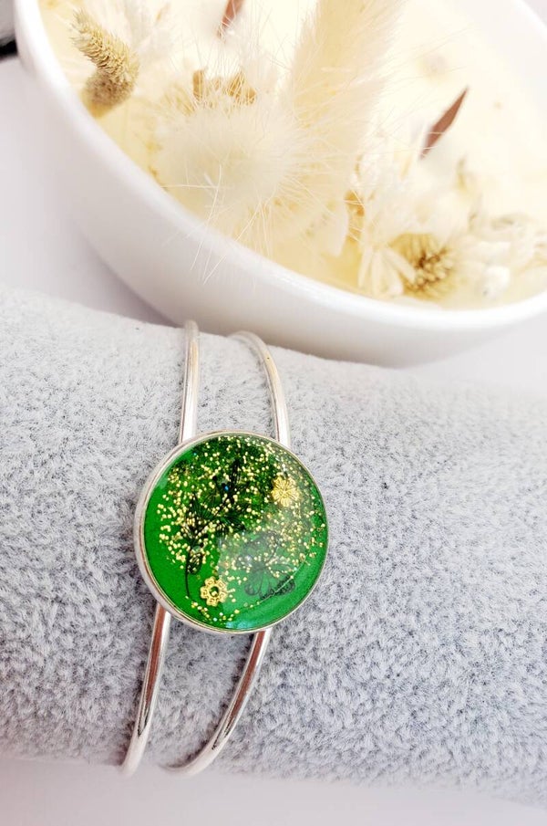 Bracelet jonc " Vert "