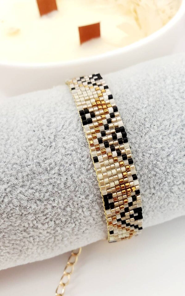 Bracelet  Noir et Doré