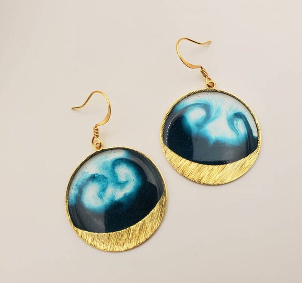 Boucles "Éruption" bleues