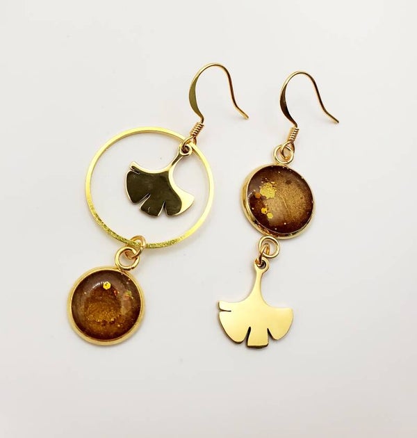 Boucles " Dorées brunes "