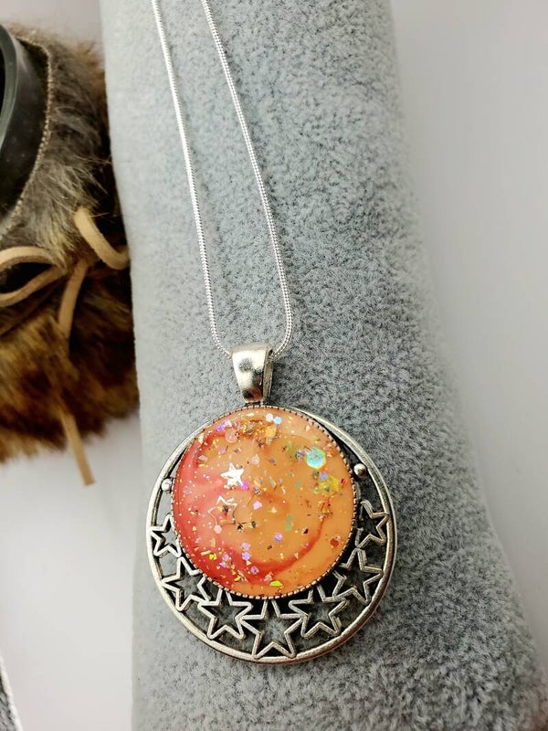 Collier " Étoile corail "