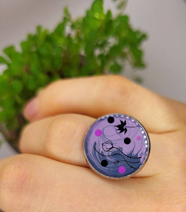 Bague fine " Violette "