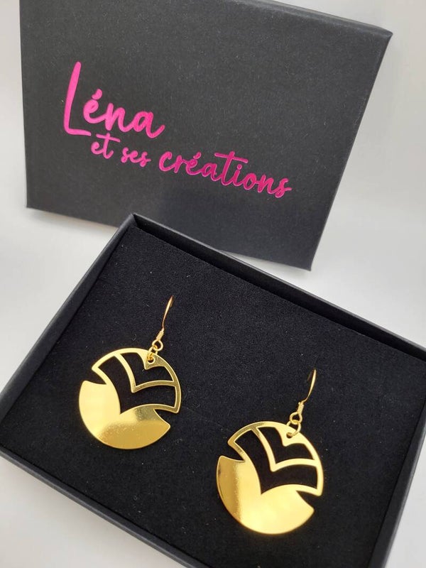 Boucles " Beautés Hélé'gantes dorées "