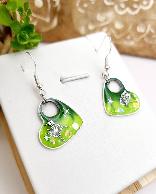Boucles " Cœur vert peps "