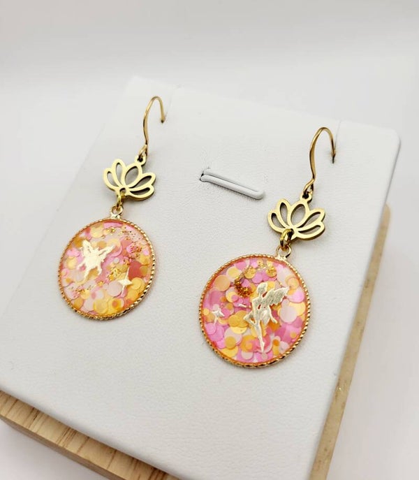 Boucles " fées pailletee"