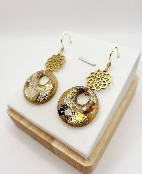 Boucles " Créoles dorées "