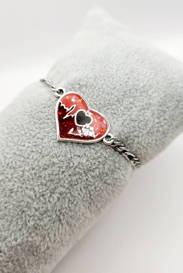 Bracelet " Cœur rouge "
