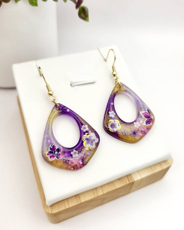 Boucles " Mauves chics "