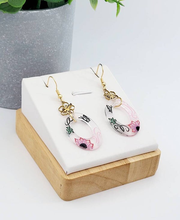 Boucles " Papillons dessinés à la main "