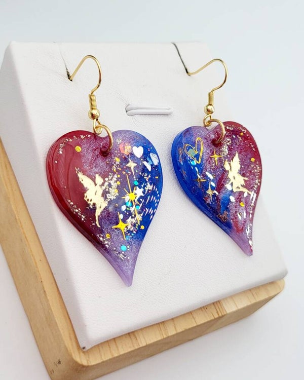 Boucles " Cœurs fée dorée "