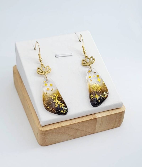 Boucles " Galets étoilés"