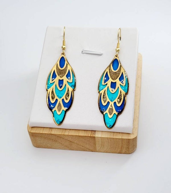 Boucles " Beautés bleutées "