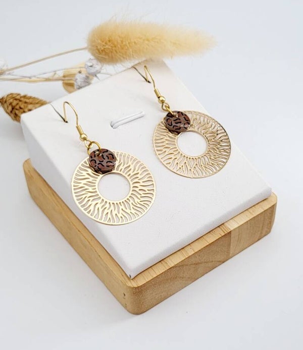 Boucles " Léopard soleil "