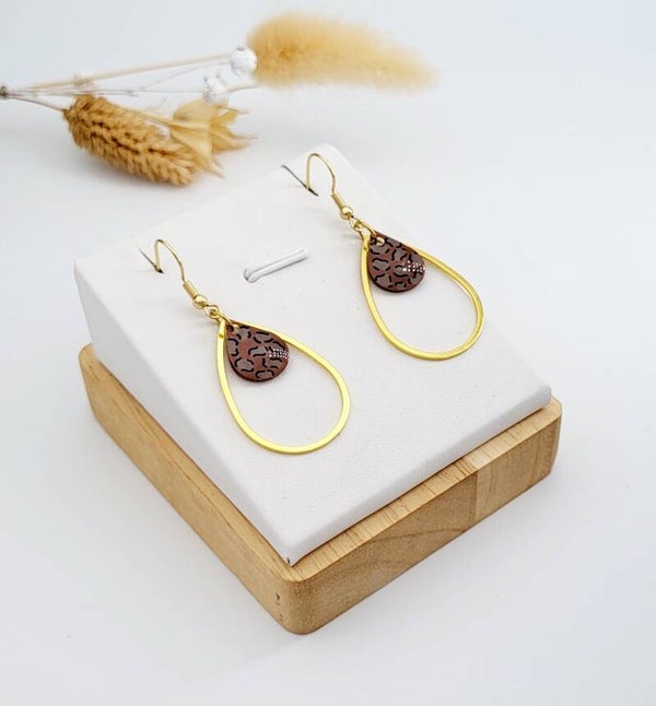 Boucles " Gouttes léopard "