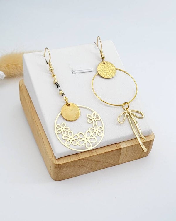 Boucles " Nœud doré "