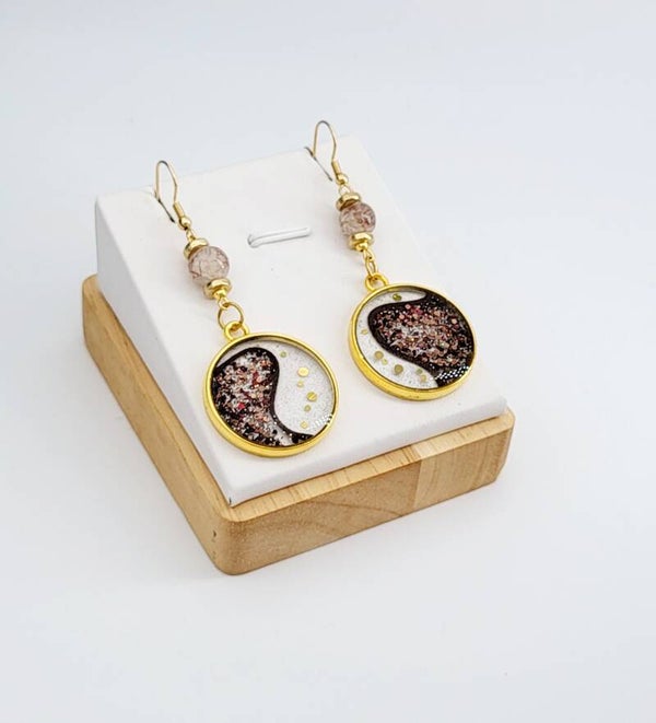 Boucles " Dorées bicolores "