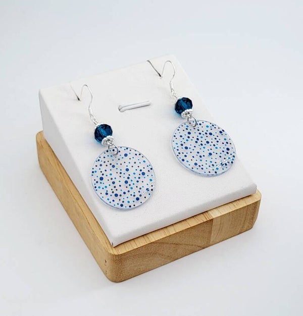 Boucles " Dot turquoises "