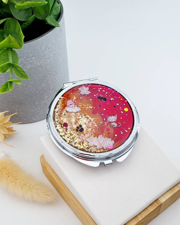 Miroir " Doux chaton "