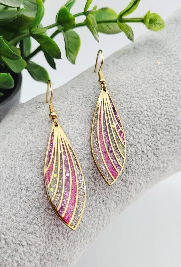 Boucles " élégantes pailletées "