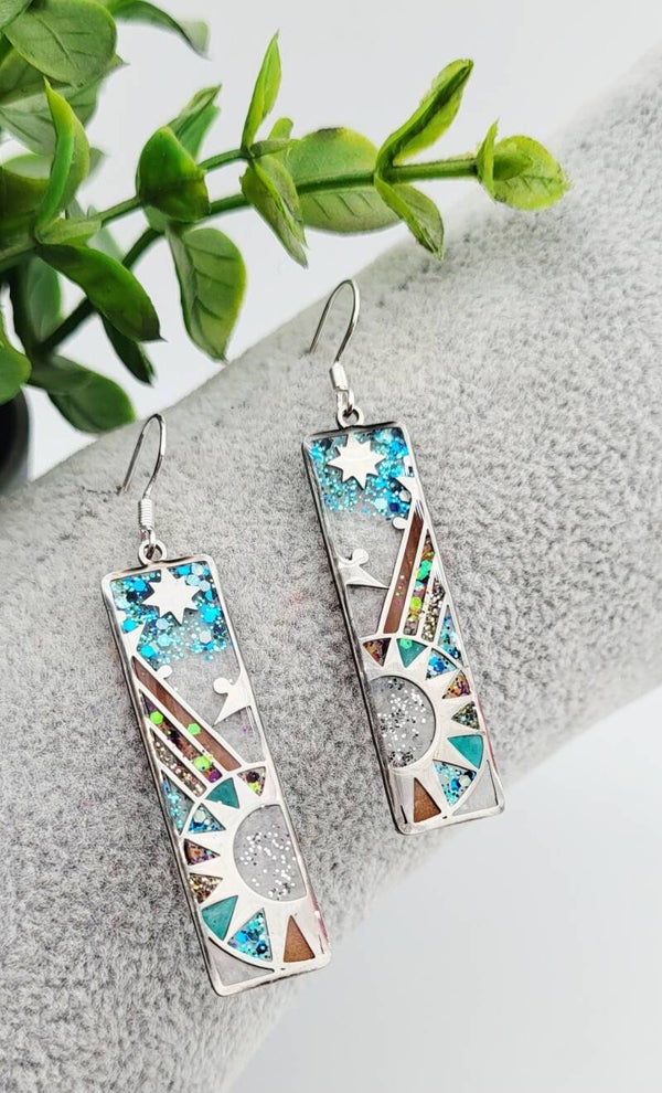 Boucles " Coucher de soleil "