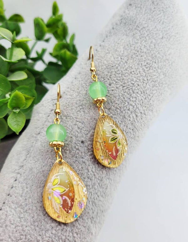 Boucles " Fleurs ensoleillées "