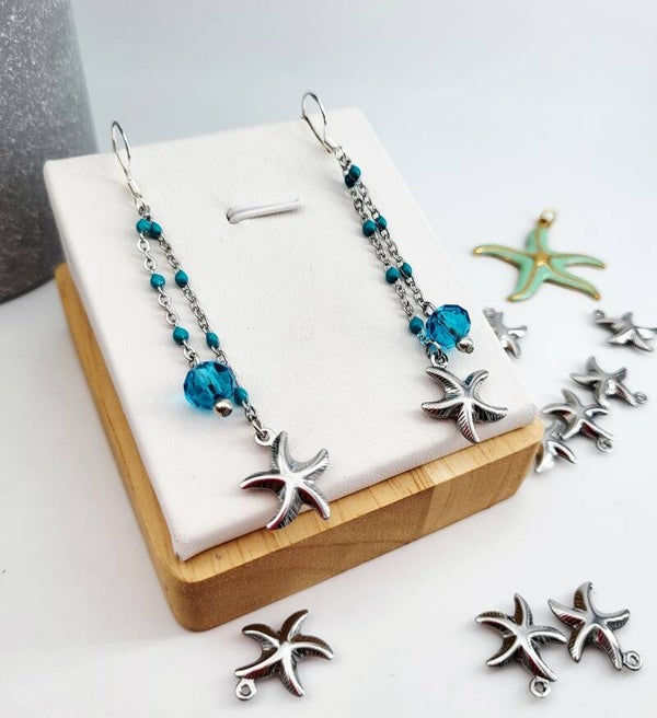 Boucles " Mer turquoise "