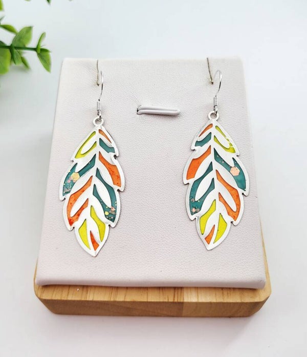 Boucles " Feuilles peps"