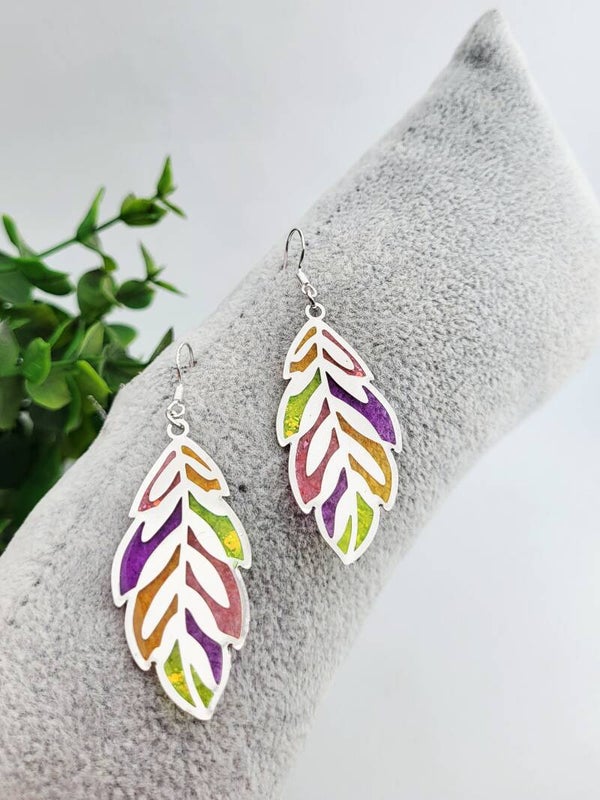 Boucles " Feuilles peps"