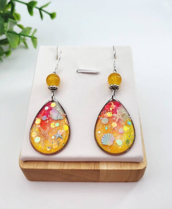 Boucles " Gouttes de la mer"