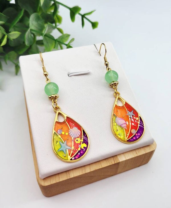 Boucles " Belles gouttes estivales "
