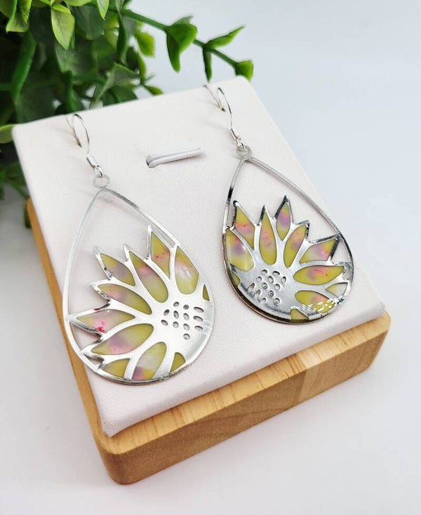 Boucles " Fleurs pastels "