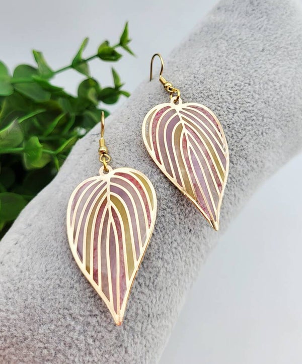 Boucles " Feuilles dorées "