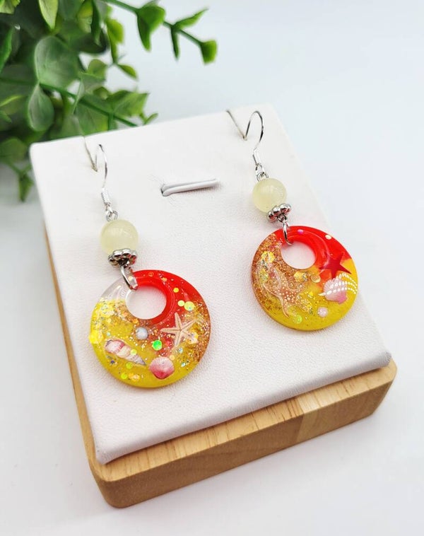 Boucles " Créoles de la mer"