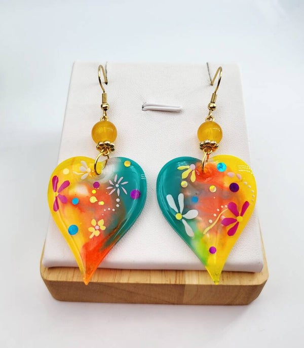 Boucles " Cœurs fleuris de l'été :