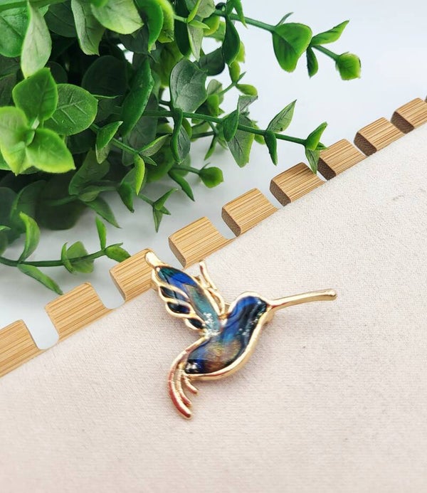 Broche " Colibris "