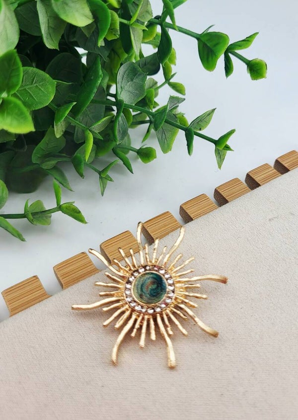 Broche " Soleil "