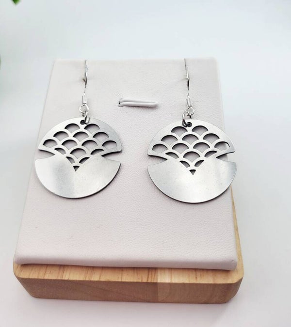 Boucles " Hélé'gantes Belles argentées "