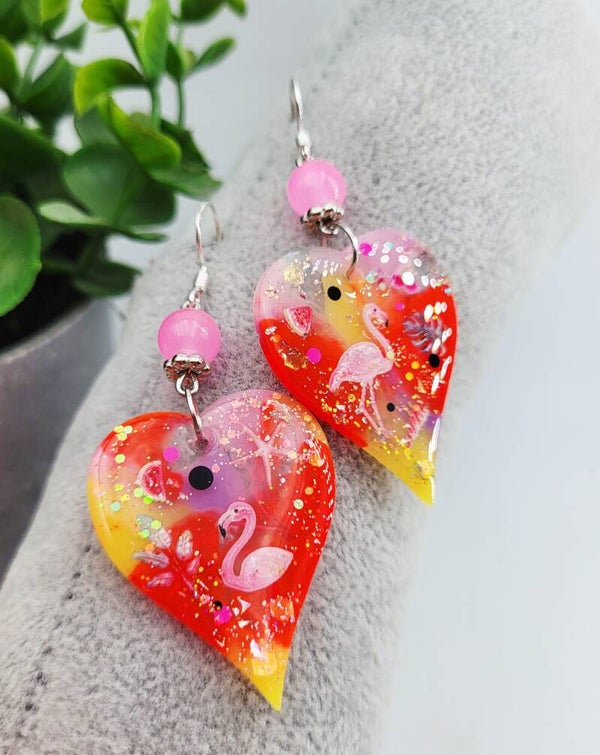 Boucles " Flamands roses "