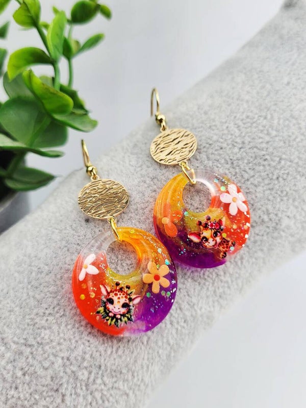 Boucles " Belles girafes "