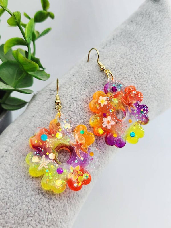 Boucles " Belles fleurs"