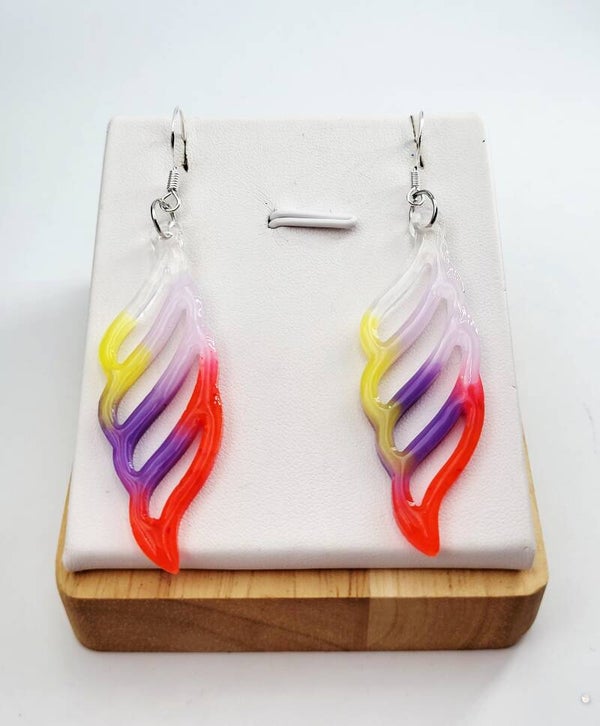Boucles " Légèreté colorée "