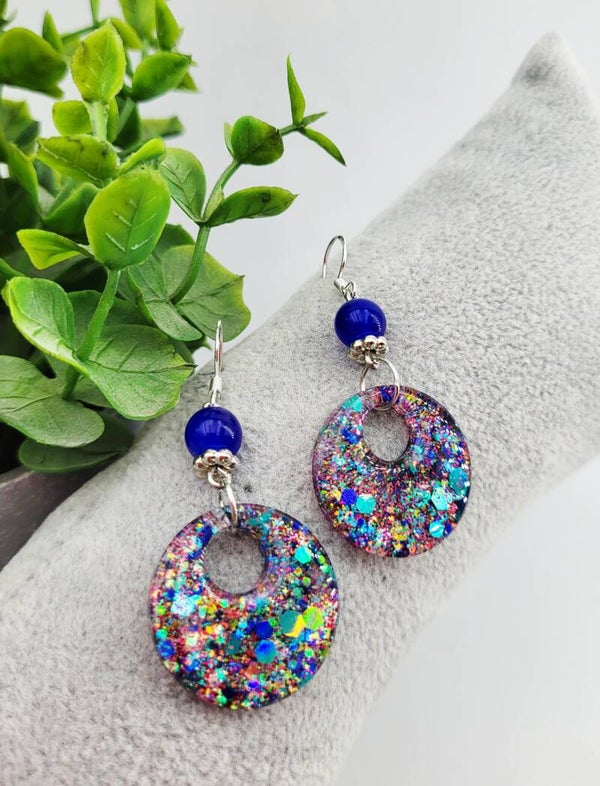 Boucles " Créoles pailletées "
