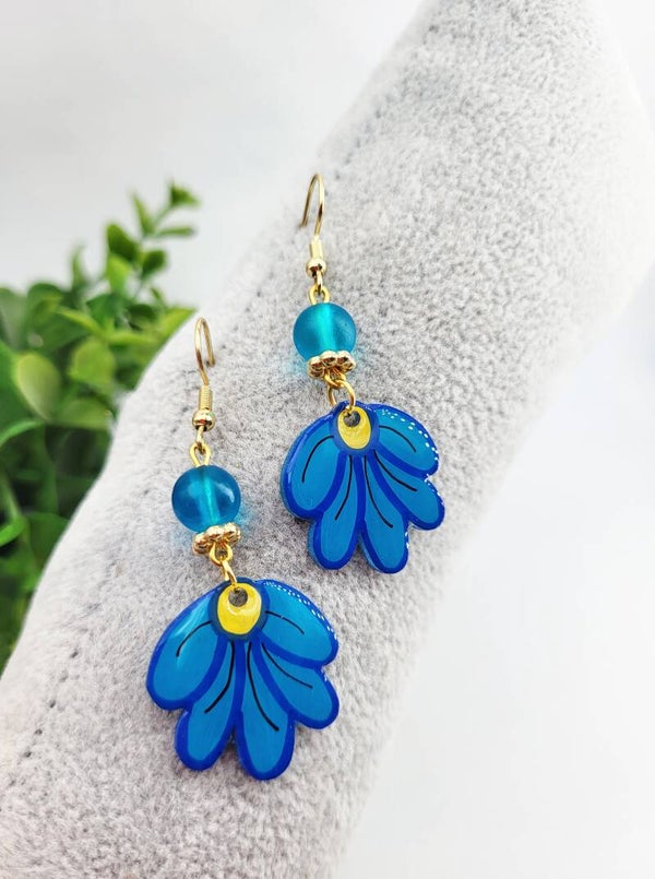 Boucles " Fleurs bleues "