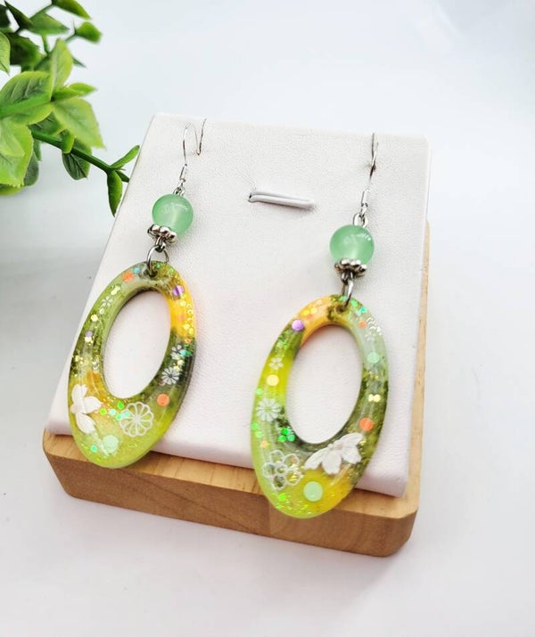 Boucles " Ovales fleuries "